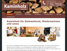 Tablet Screenshot of kaminholzgramberg.de